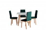 Zestaw stół OSLO 1 + 4 krzeseł HUGO 5