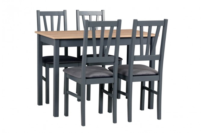 Zestaw stół MAX 2 + 4 krzesła BOS 5