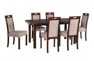 Zestaw stół WENUS 5 + 6 krzeseł ROMA 5
