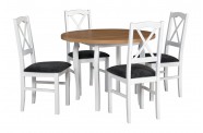Zestaw stół POLI 3 + 4 krzesła NILO 11