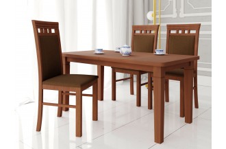 Zestaw stół rozkładany STL 28 + 4 krzesła KT 21