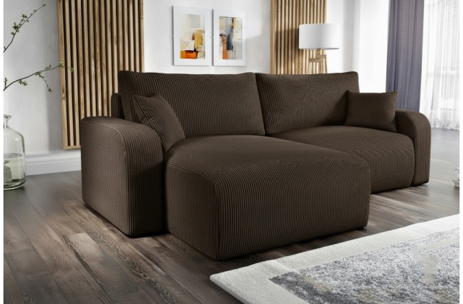 Narożnik z funkcją spania HAVA MINI z pojemnikiem na pościel