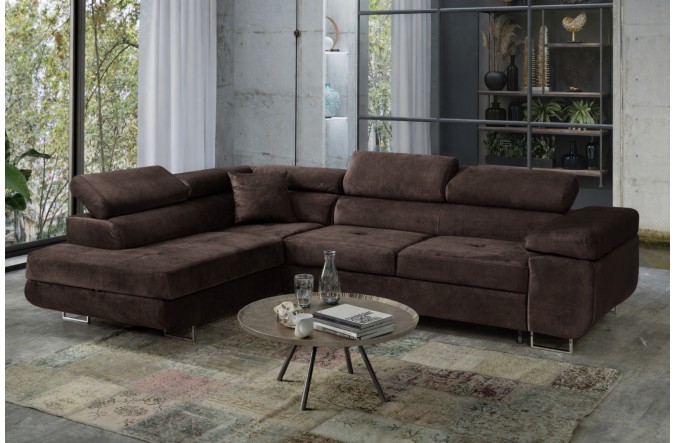 Narożnik rozkładany TOMMY ciemny szary