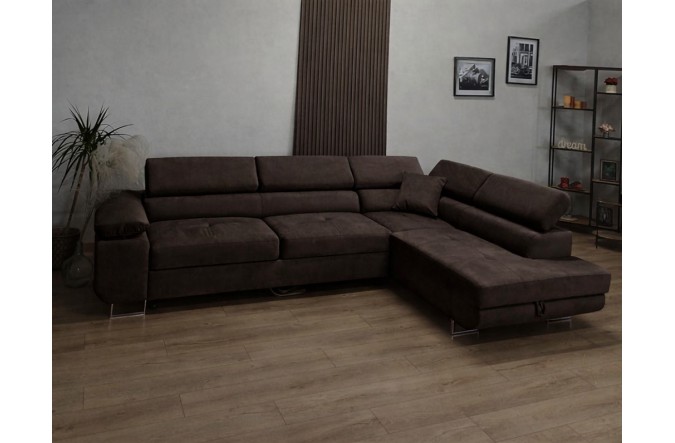 Narożnik rozkładany TOMMY ciemny szary