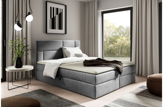 Łóżko kontynentalne ORLANDO pojemniki na pościel