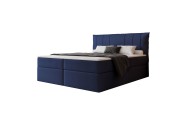 Łóżko kontynentalne MOLY granatowe pojemniki na pościel