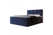 Łóżko kontynentalne SILENSIO granatowe pojemniki na pościel