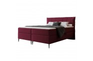 Łóżko kontynentalne SUZI bordowe pojemniki na pościel