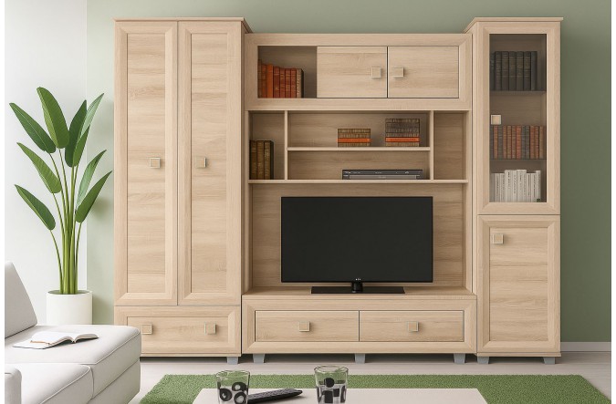 Meblościanka z szafą ATOS szer. 260 cm