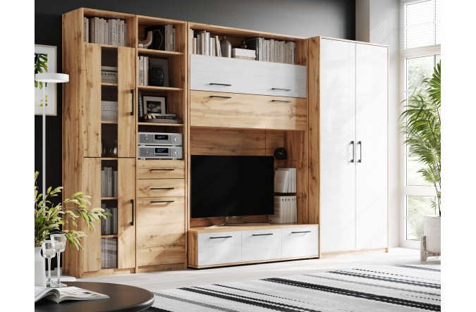 Meblościanka z szafą FIGARO II szer. 340 cm