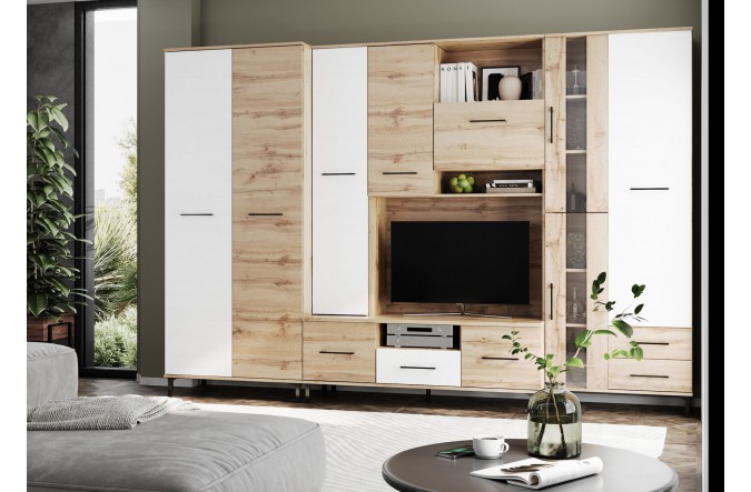 Meblościanka z szafą KAROL B szer. 310 cm