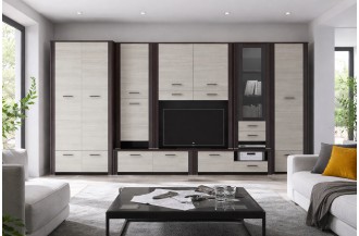 Meblościanka z szafą MATRIX 373 cm