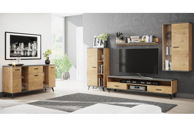 Nowoczesna meblościanka DAR 2 z komodą