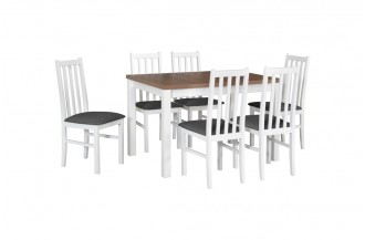 Zestaw stół MAX 5 + 6 krzeseł NILO 1