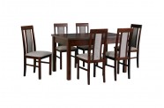 Zestaw stół ALBA 2 + 5 krzeseł NILO 2