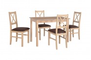Zestaw stół MAX 2 + 4 krzesła NILO 10
