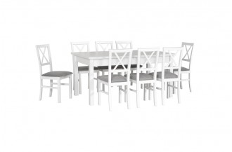 Zestaw stół MODENA 2 + 8 krzeseł MILANO 4