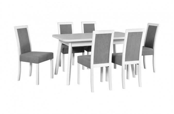 Zestaw stół OSLO 6 + 6 krzeseł ROMA 3