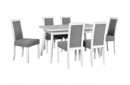 Zestaw stół OSLO 6 + 6 krzeseł ROMA 3