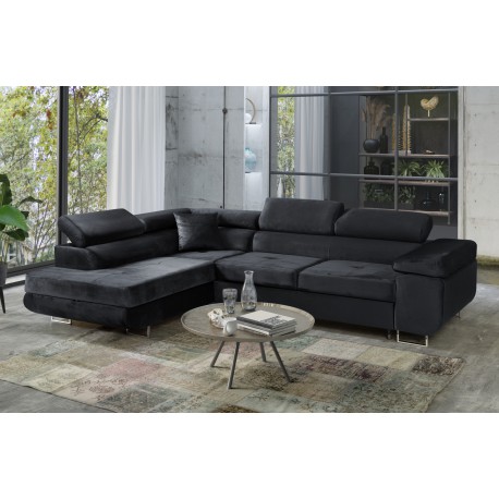 Narożnik rozkładany TOMMY grafit - Strona narożnika : Lewa, Kolekcja MONOLITH : Monolith 95