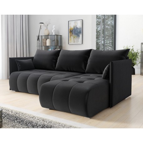 Narożnik rozkładany NESSA pojemnik na pościel - Strona narożnika : Lewa